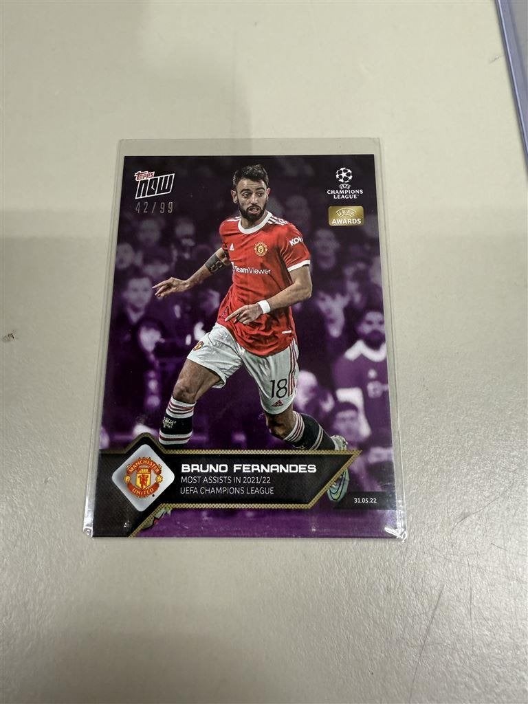 voetbal kaart Bruno Fernandes Most Assists - Manchester Unit, Enlèvement ou Envoi, Neuf