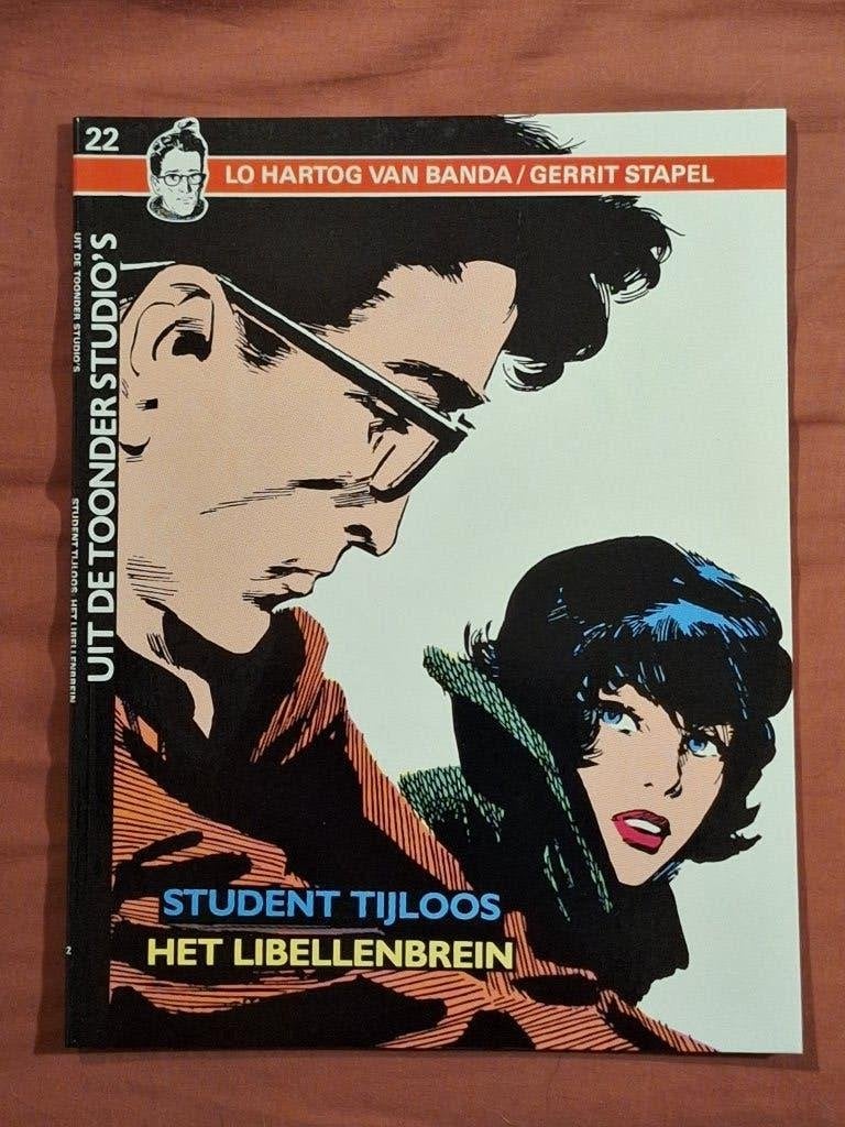Toonder studio's 22: student Tijloos 3: het libellenbrein, Eén stripboek, Ophalen of Verzenden, Zo goed als nieuw