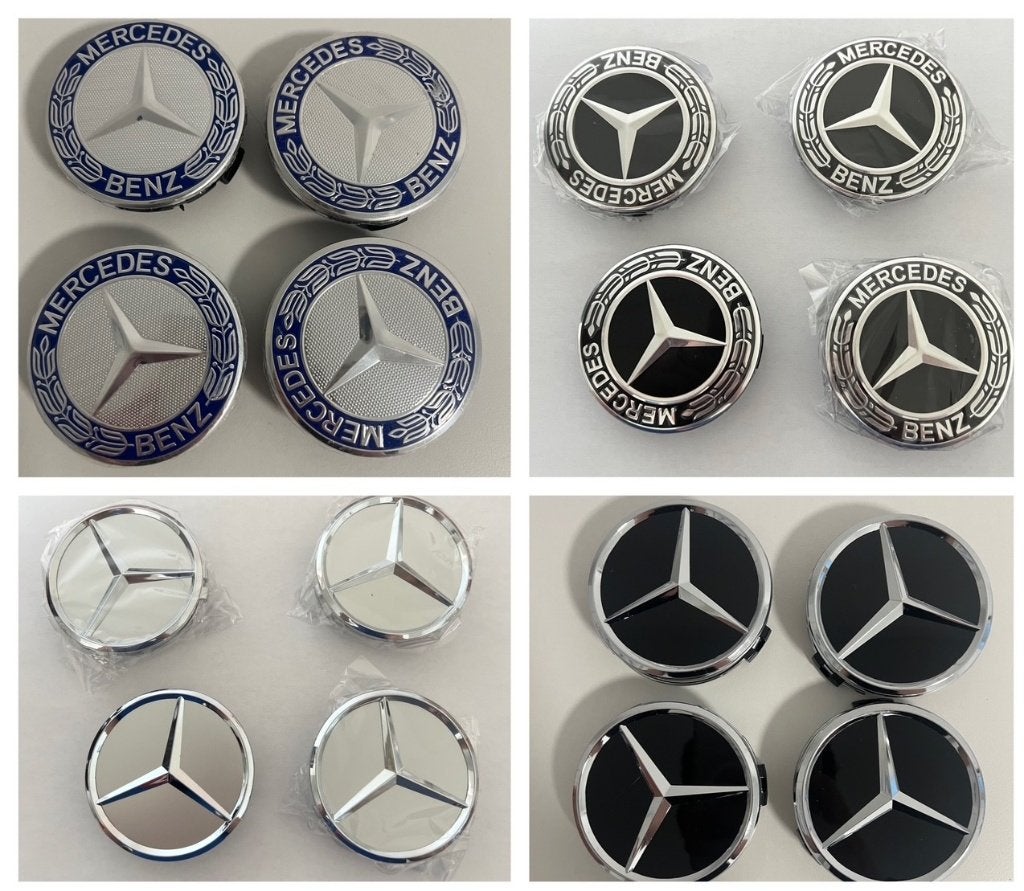 Mercedes Benz wiel naafdoppen naafkap wieldop velgkap 75mm, Envoi, Neuf