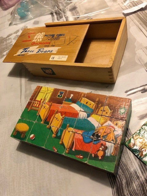 Picture Cubes Goldilocks and the Three Bears WB 202, Antiek en Kunst, Antiek | Speelgoed, Ophalen of Verzenden