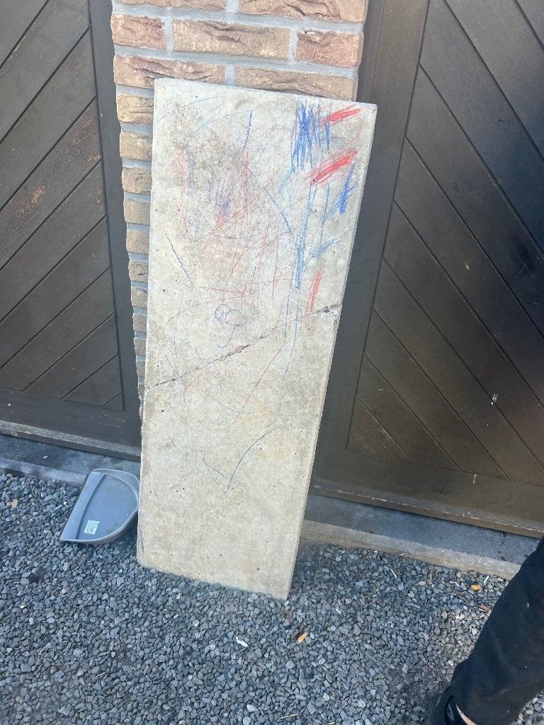 Stukken beton, Doe-het-zelf en Bouw, Ophalen, Gebruikt, Beton
