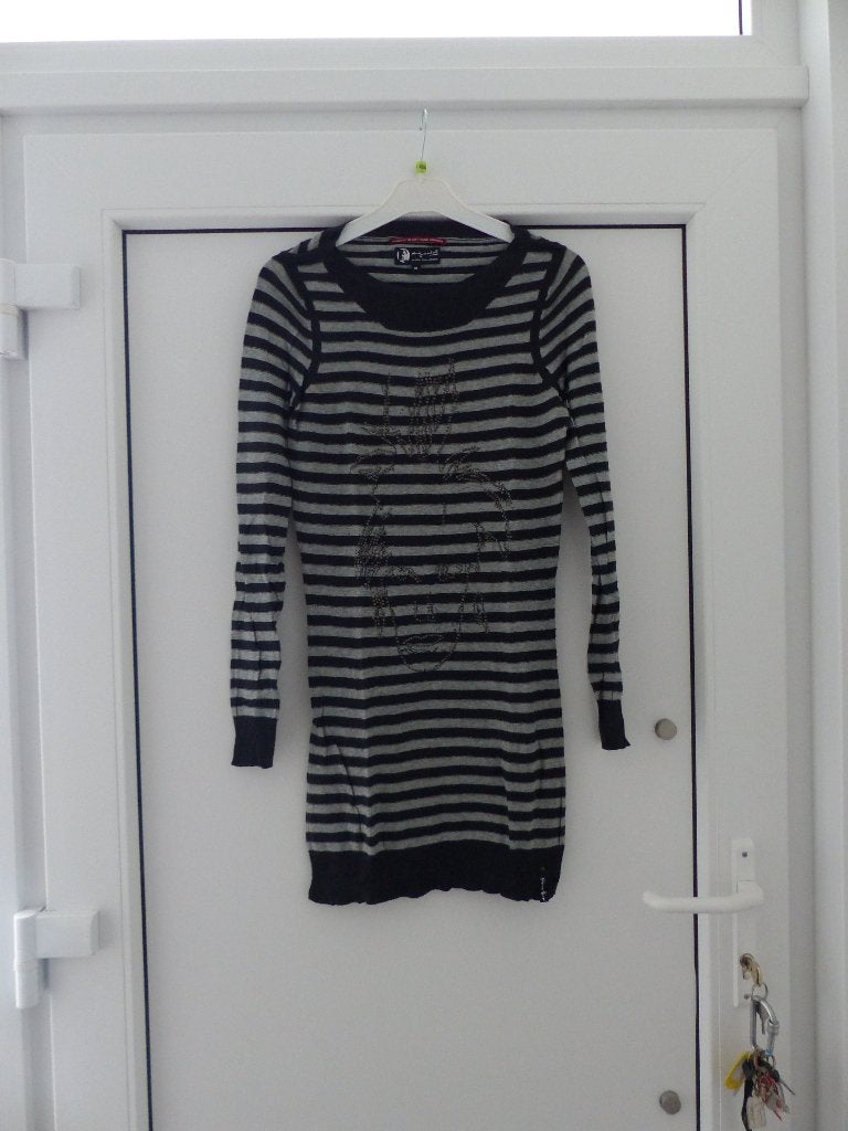 Pepe Jeans gestreept truitje - maat XS, Ophalen of Verzenden, Zo goed als nieuw, Maat 34 (XS) of kleiner, Grijs