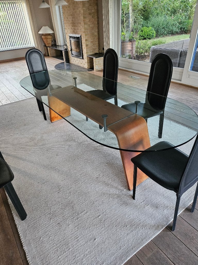 Eettafel, Huis en Inrichting, Tafels | Eettafels, Ophalen, Gebruikt, 200 cm of meer, 50 tot 100 cm