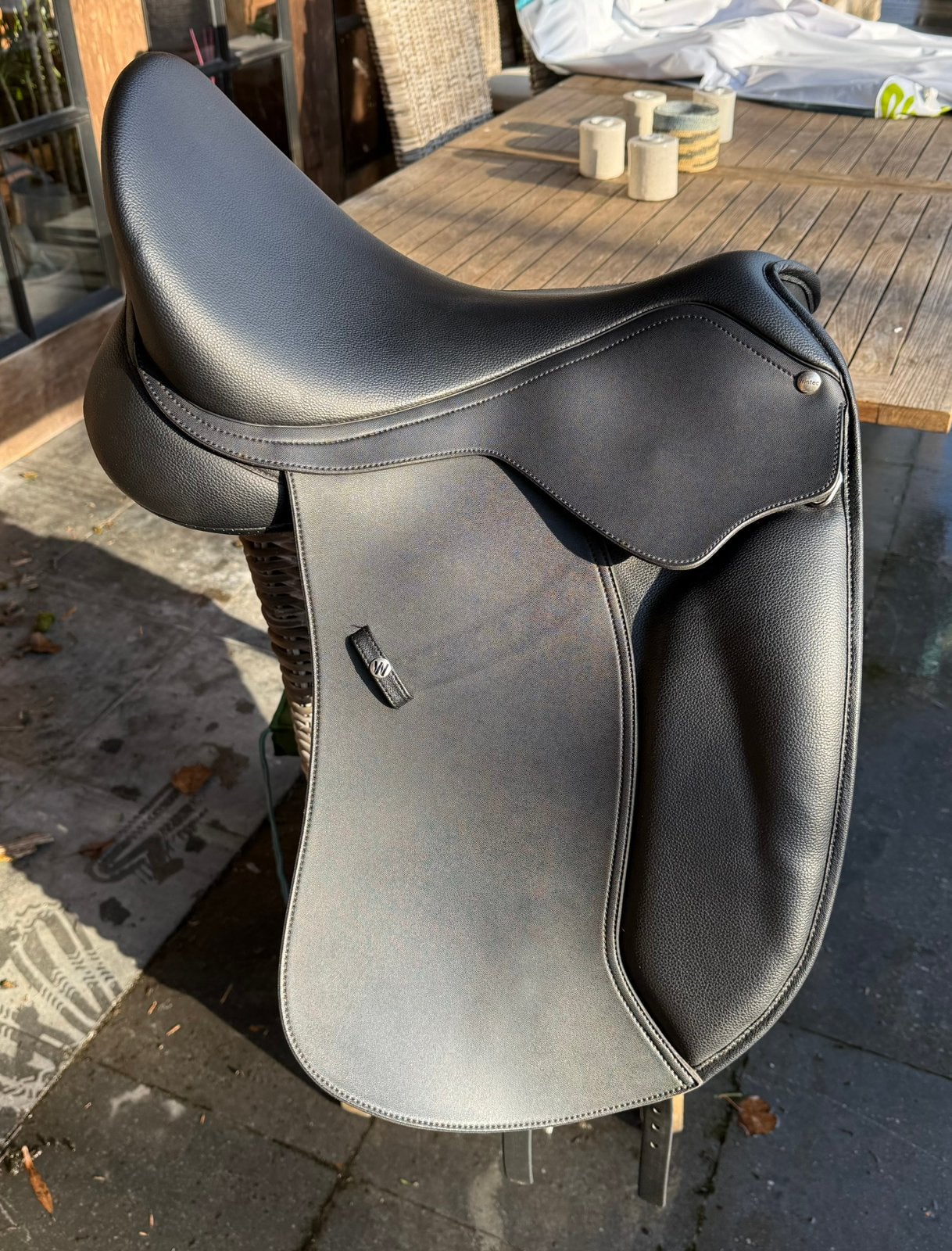Wintec 500 dressuurzadel Hart zwart 17,5 inch, Dieren en Toebehoren, Ophalen, Zo goed als nieuw, Dressuur