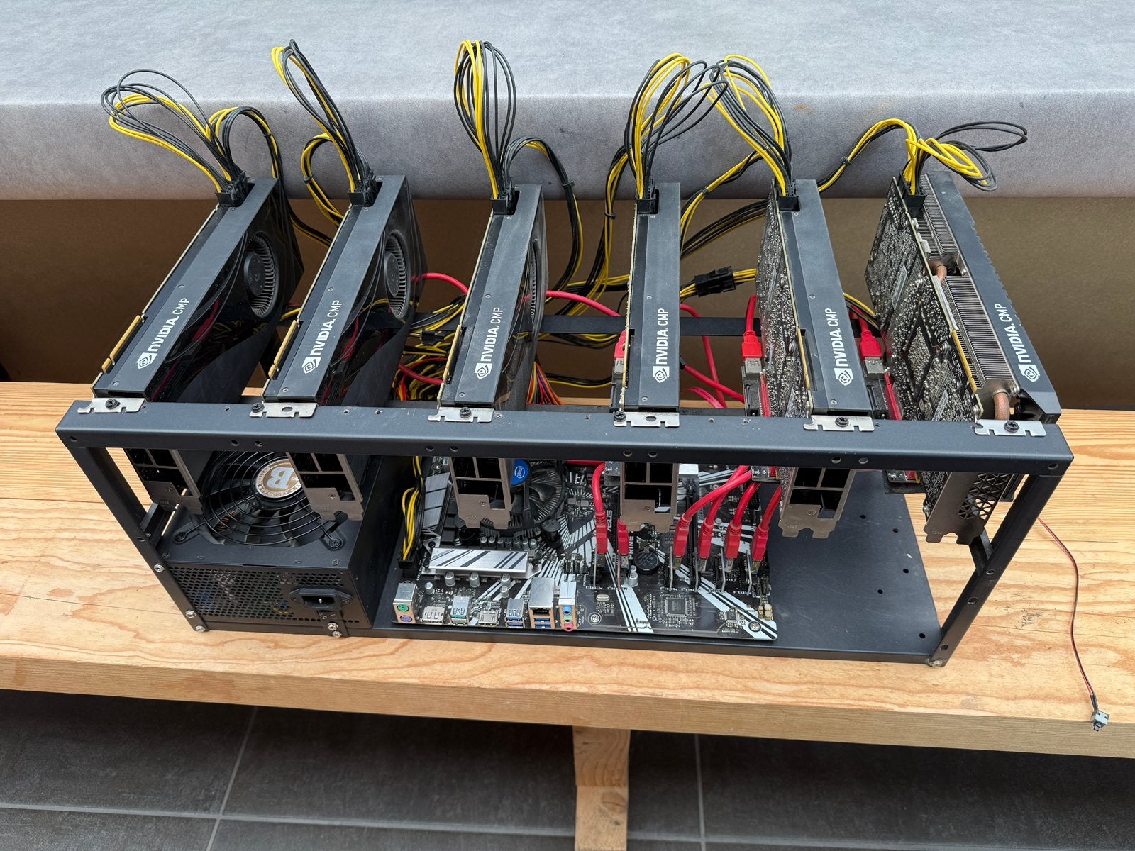 RIG 6 cartes cmp 50hx complet, Computers en Software, Servers, Zo goed als nieuw, Ophalen