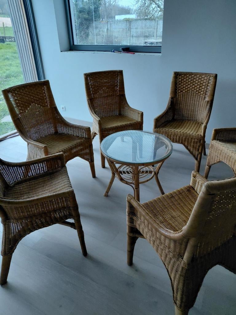 Chaises en rotin, Maison & Meubles, Chaises, Enlèvement