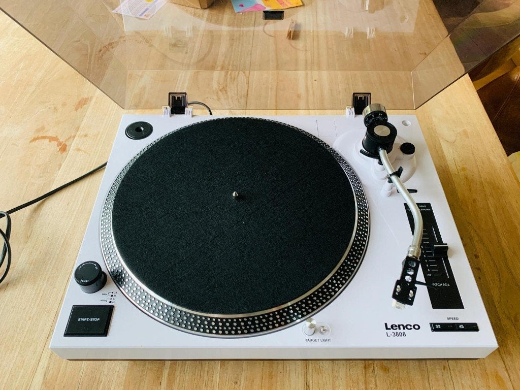 Lenco Platenspeler L-3808, Autres marques, Tourne-disque, Comme neuf, Enlèvement