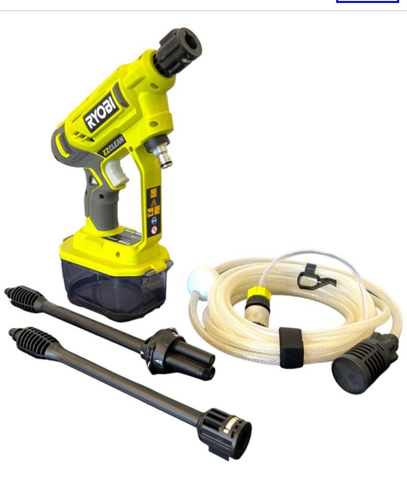 Batterie 18 V Ryobi ONE+ haute pression 18 V, Jardin & Terrasse, Nettoyeurs haute pression, Enlèvement, Comme neuf, Batterie, Avec pression d'eau réglable