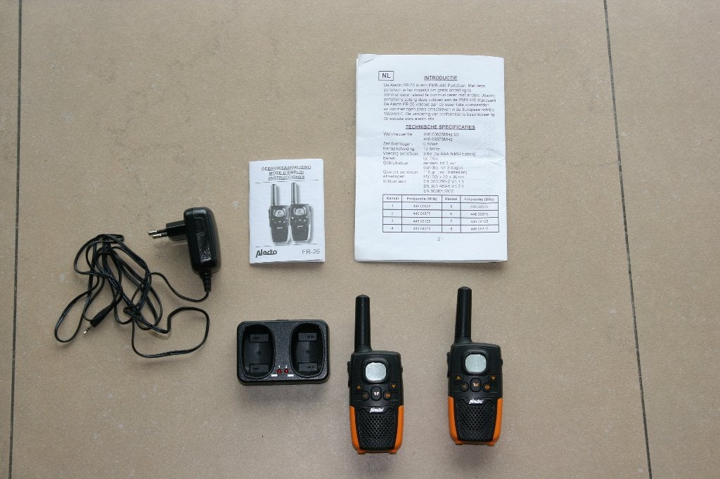 Alecto FR-26 walkie talkies, Telecommunicatie, Portofoons en Walkie-talkies, 5 tot 15 km, Ophalen of Verzenden, Zo goed als nieuw