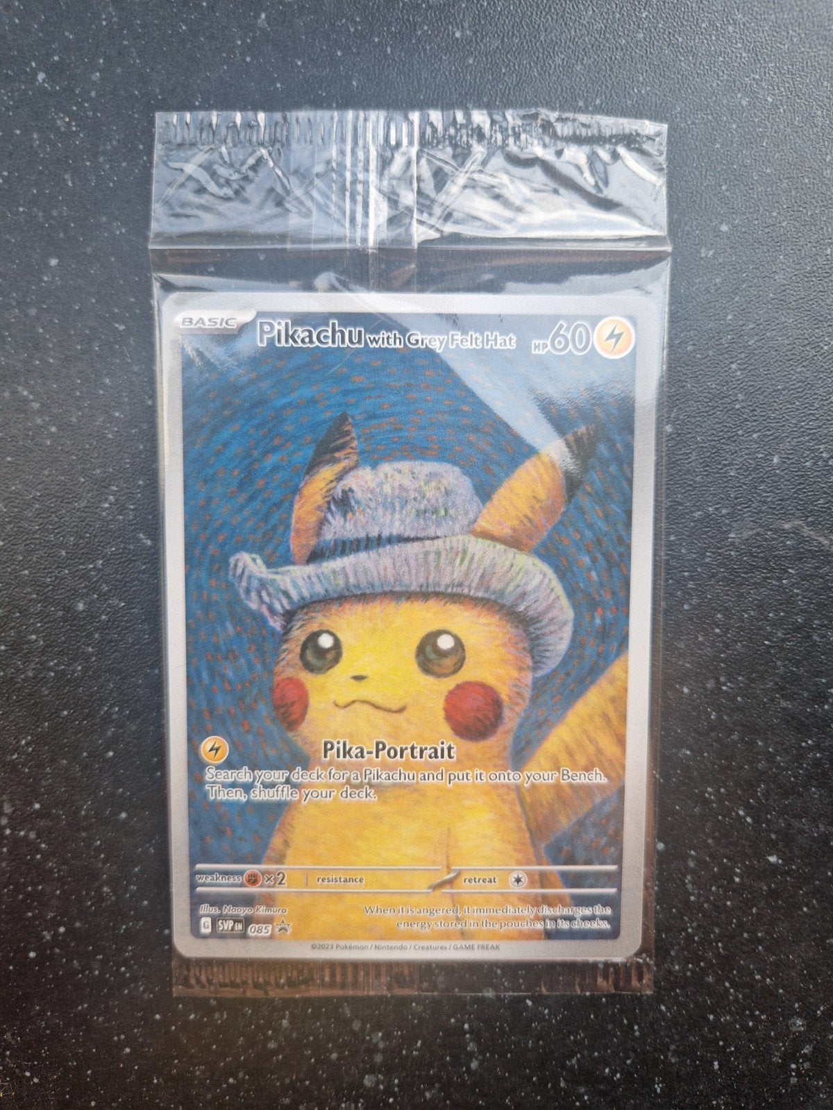 Pikachu with grey felt hat, Ophalen, Nieuw, Losse kaart