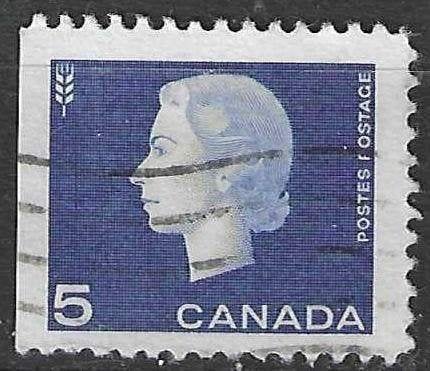 Canada 1962-1963 - Yvert 332 L - Koningin Elisabeth II (ST), Verzenden, Gestempeld