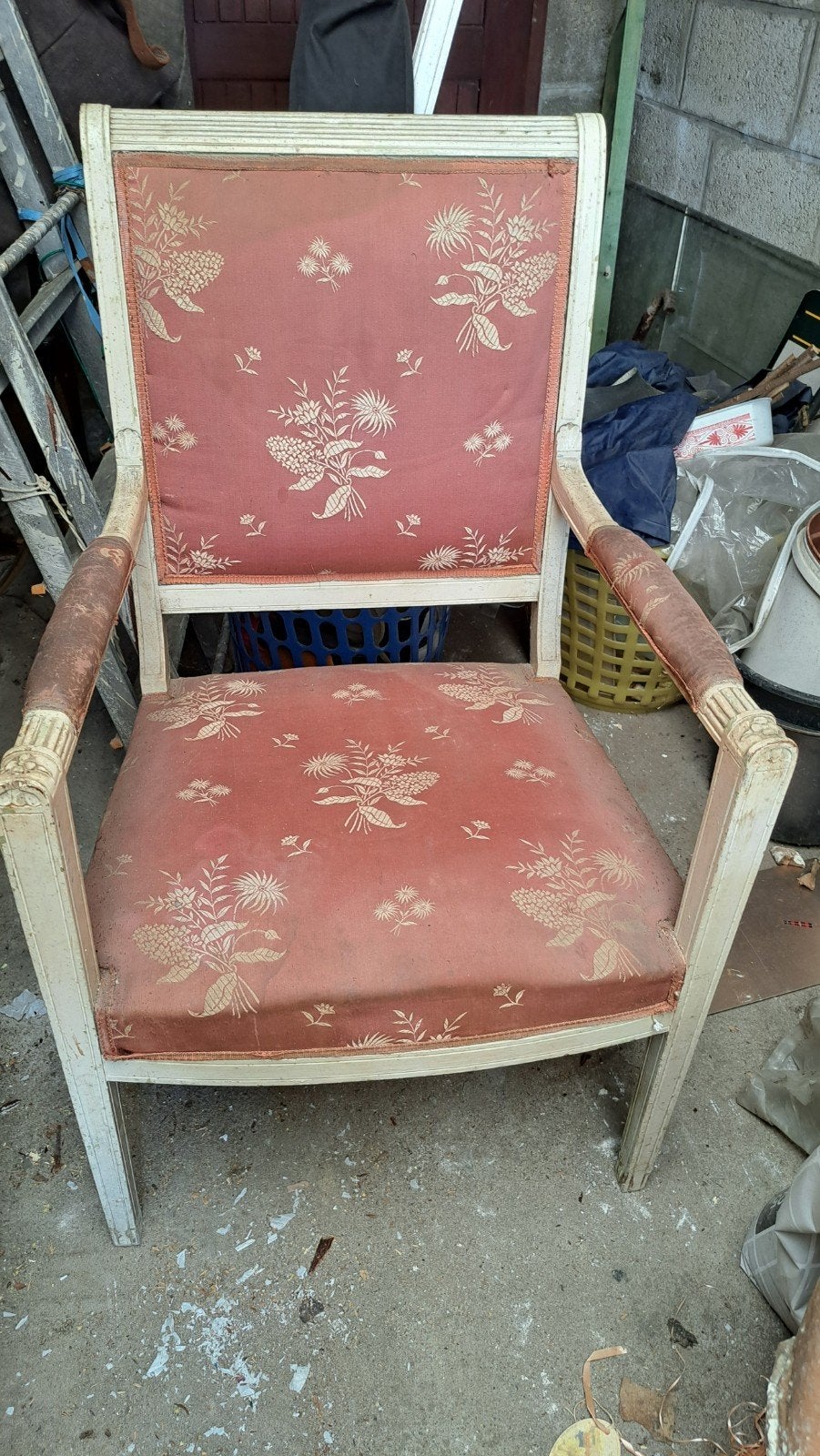 ancien siège fauteuil à la reine d'époque ou de style Direct, Ophalen