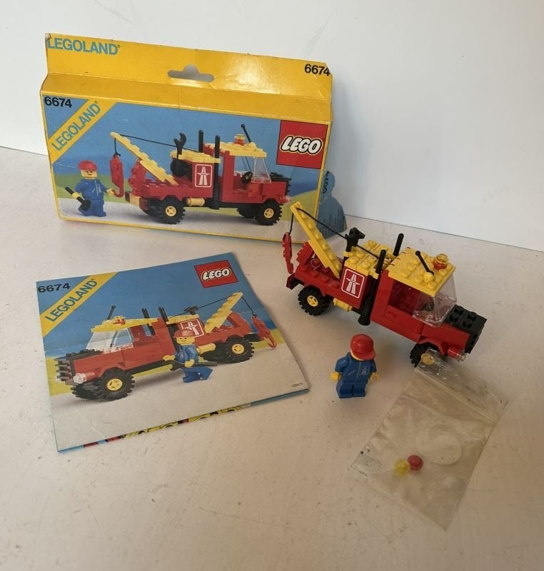 Lego Legoland - Autoweg takelwagen - 6674, Gebruikt, Lego, Ophalen of Verzenden, Complete set
