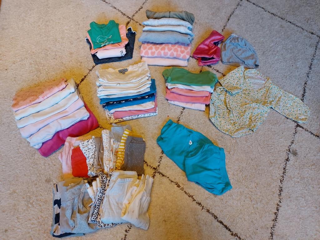 Bundel van 54 stuks maatje 62, Kinderen en Baby's, Ophalen