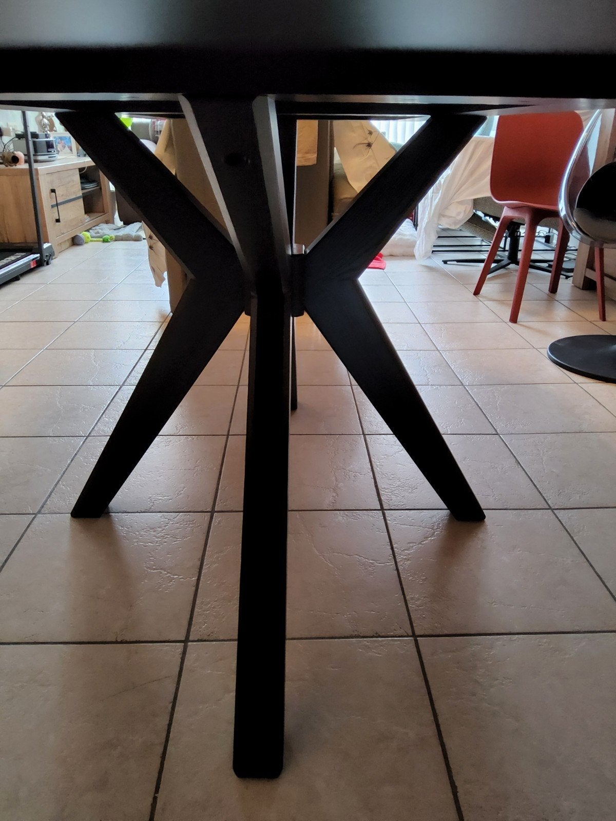 luxe-eettafel, Ophalen