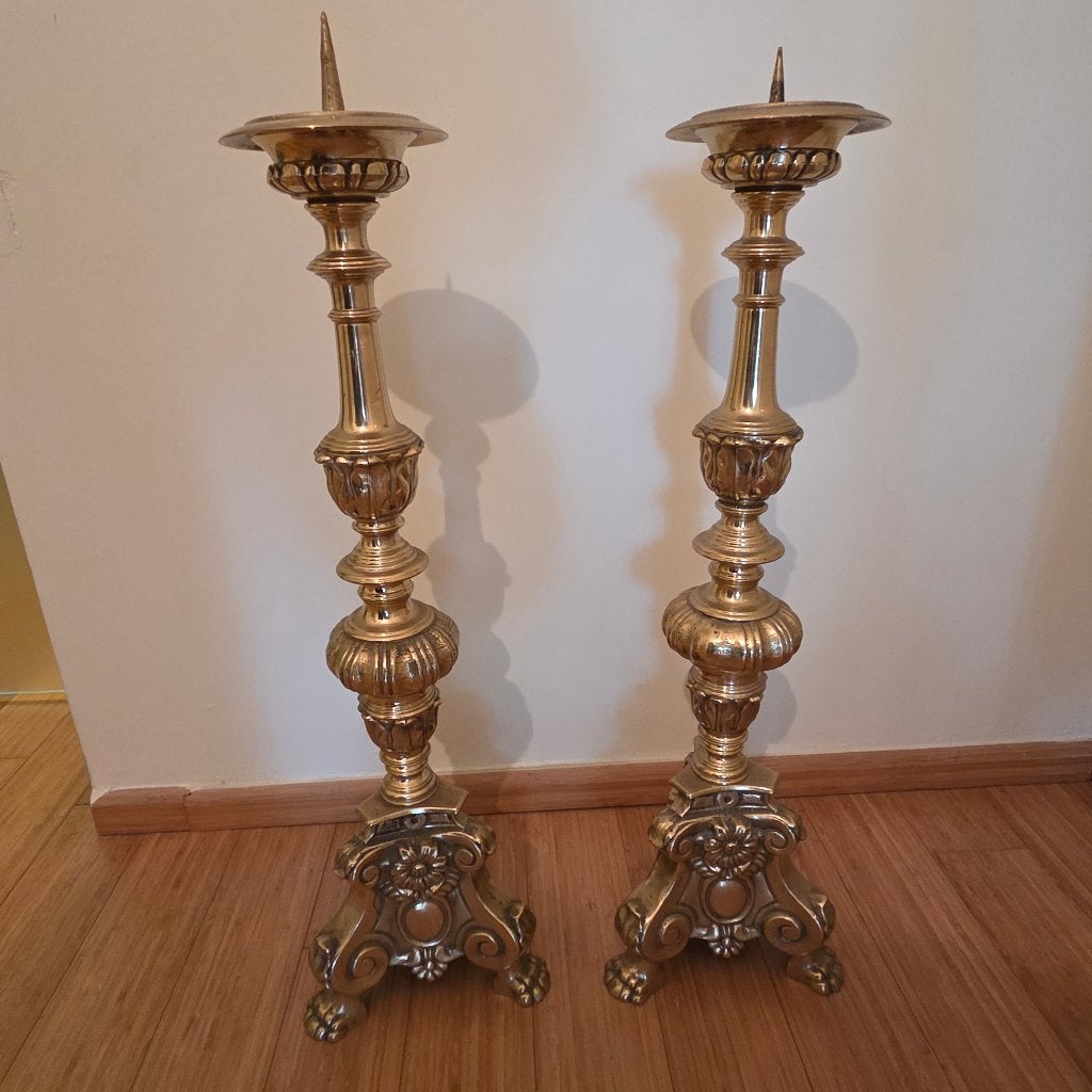 kandelaars, Antiek en Kunst, Ophalen, Koper of Brons