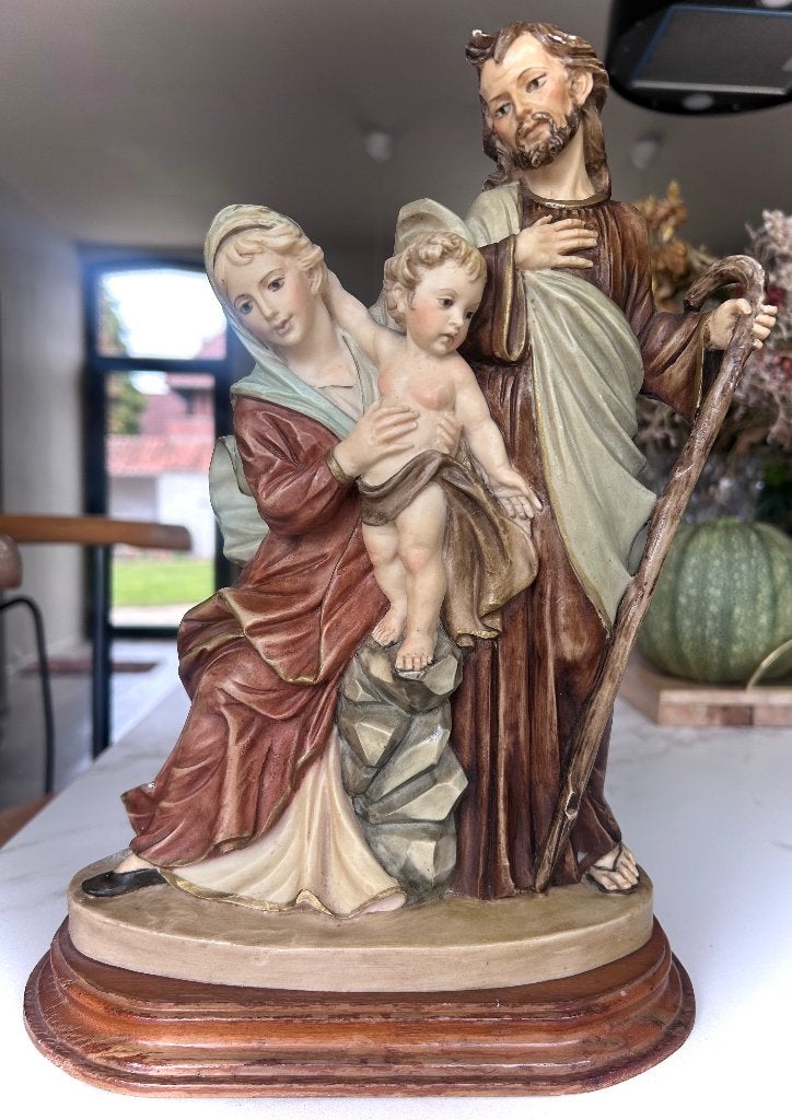 « Sainte Famille A. Santini – Statue religieuse italienne, Ophalen