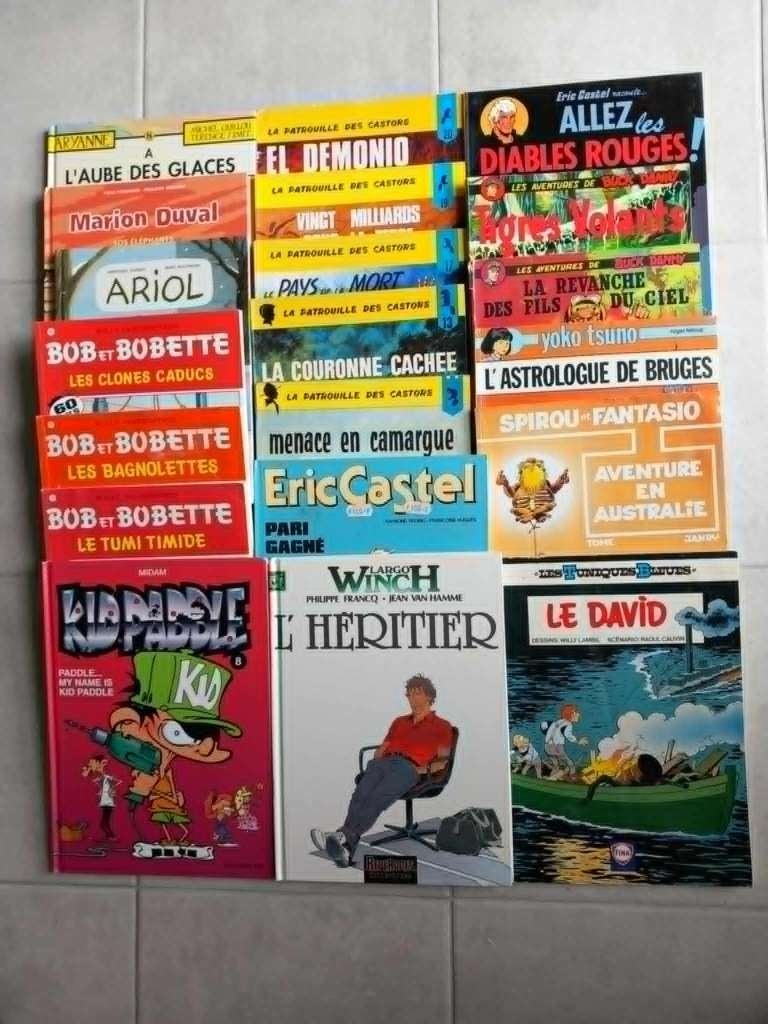 25€ lot 20 BD classiques complètes idéales pour la lecture, Meerdere stripboeken, Ophalen, Gelezen