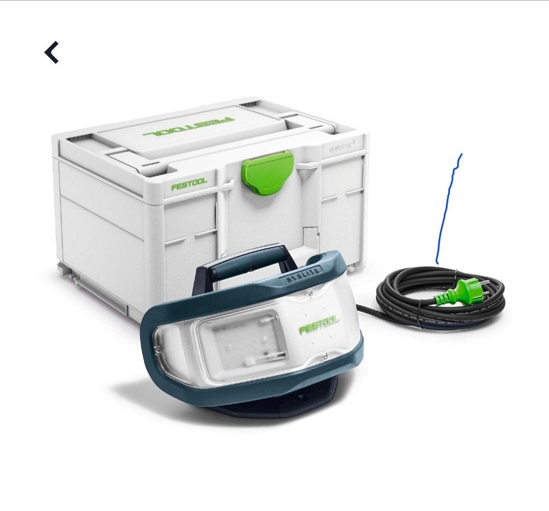 Bouwlamp festool, Ophalen