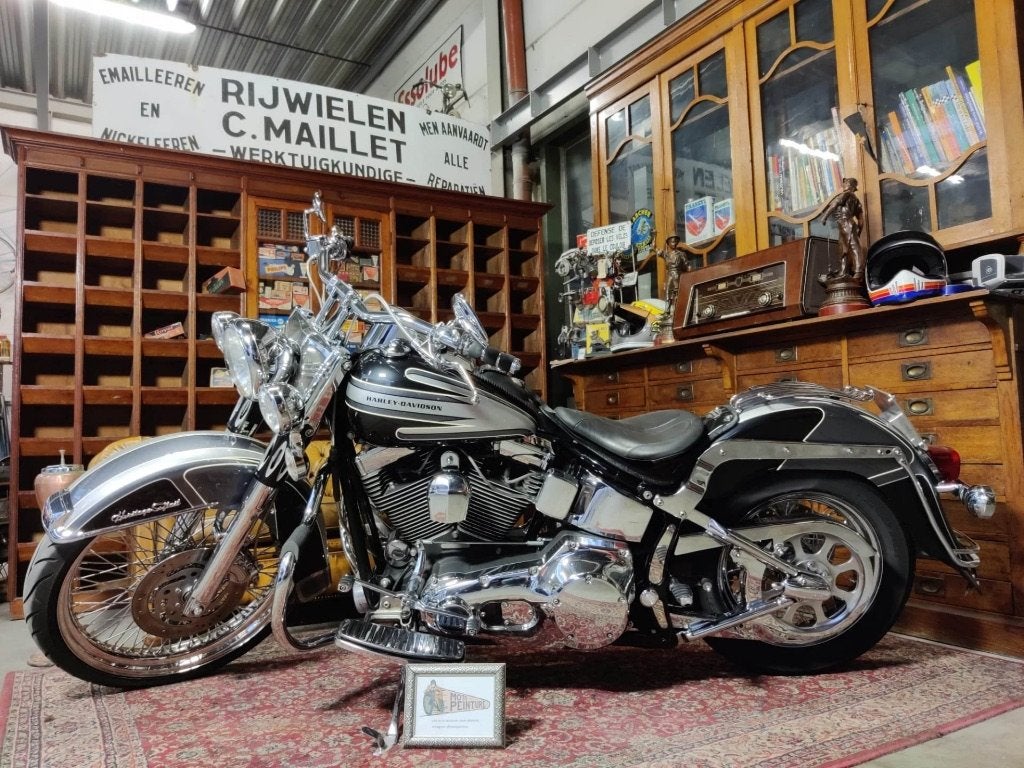 Unieke Harley Davidson Heritage Classic 1450CC, Permis Moto A, Occasion, Plus de 35 kW, Chopper