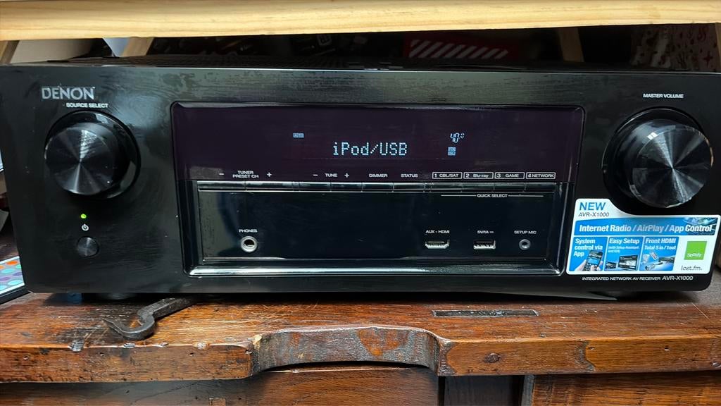 Denon AVR-X1000 versterker, Ophalen, Zo goed als nieuw, Denon