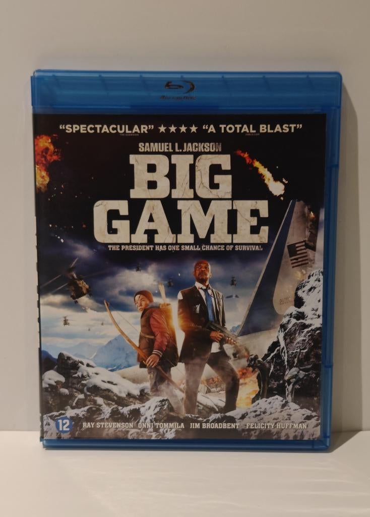 Big Game (Blu‑ray HD) – Samuel L. Jackson actie survival DTS, Cd's en Dvd's, Blu-ray, Zo goed als nieuw, Actie, Ophalen of Verzenden