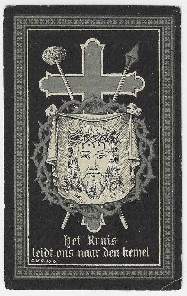 Ivo Van Doorn, St. Pauwels 1830 - Nieukerken 1891, Verzamelen, Ophalen of Verzenden, Bidprentje