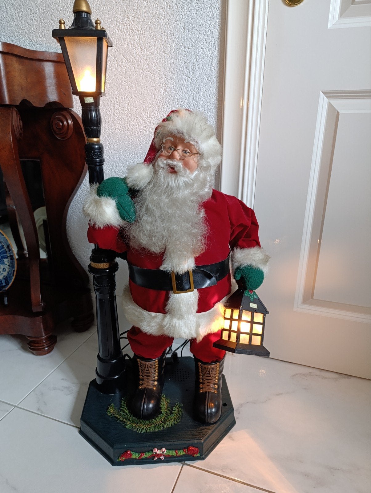 Holiday creations bewegende kerstman met licht en geluid, Enlèvement, Utilisé