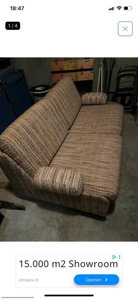 Vintage 2 zitter, Huis en Inrichting, Zetels | Zetels en Chaises Longues, Ophalen, Zo goed als nieuw
