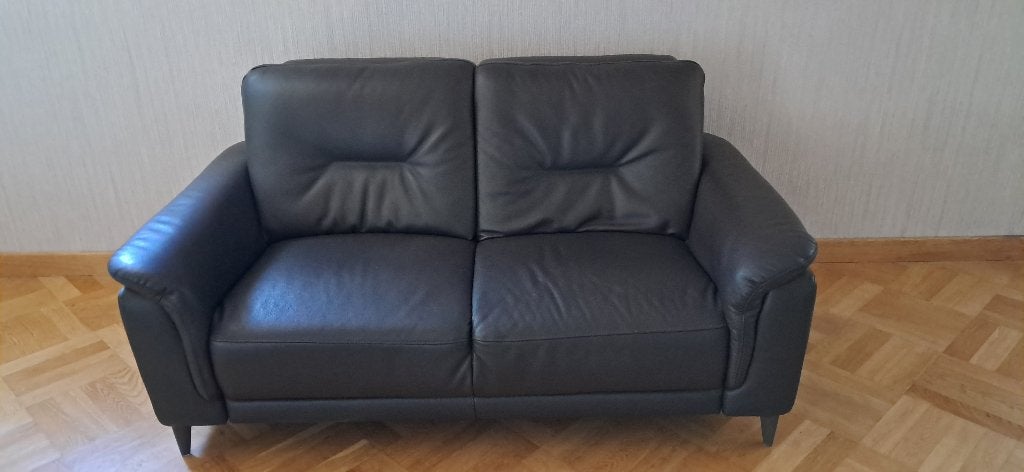 Lederen Zetel, Banc droit, Comme neuf, Enlèvement, Cuir