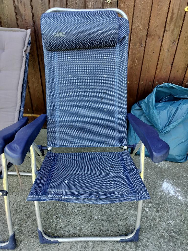 Plooizetel crespo, Caravans en Kamperen, Ophalen, Gebruikt, Campingstoel