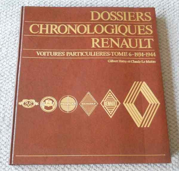 Dossiers chronologiques Renault - Tome 6 : 1934 - 1944, Livres, Autos | Livres, Enlèvement, Utilisé, Renault