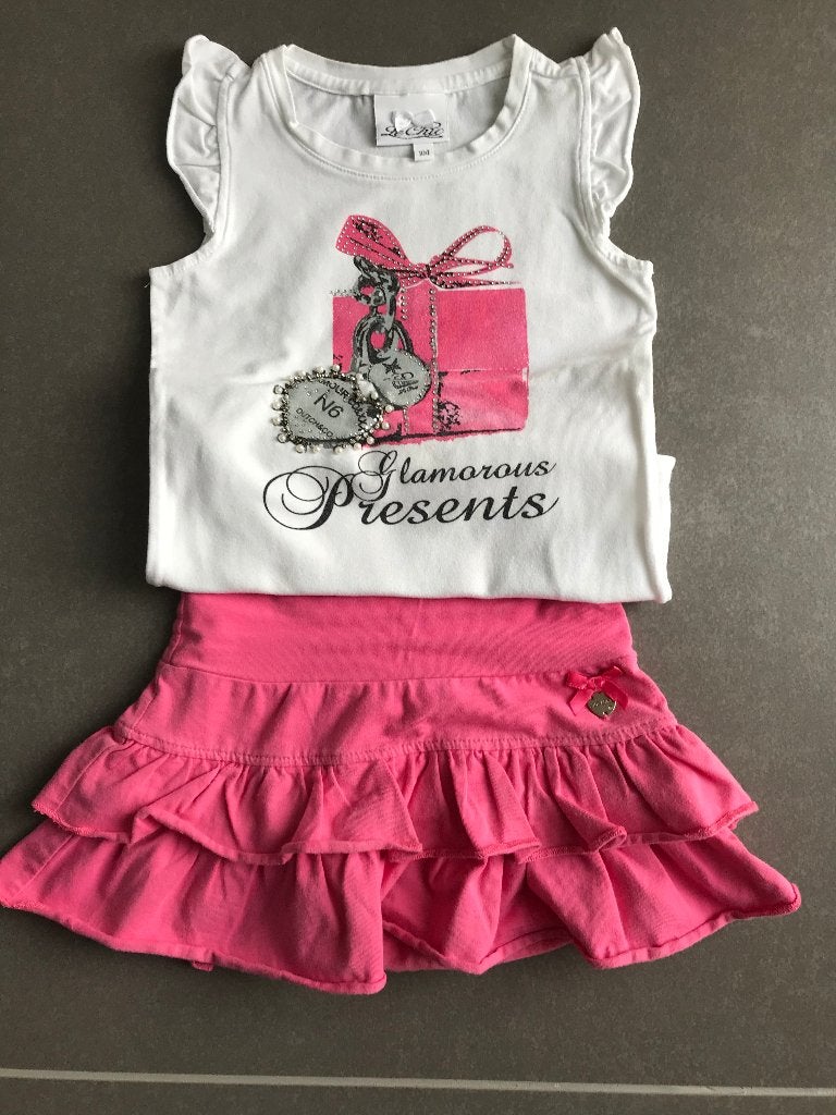 Set (rokje, t-shirt, bolero) Le Chic, Meisje, Le Chic, Nieuw, Ophalen of Verzenden
