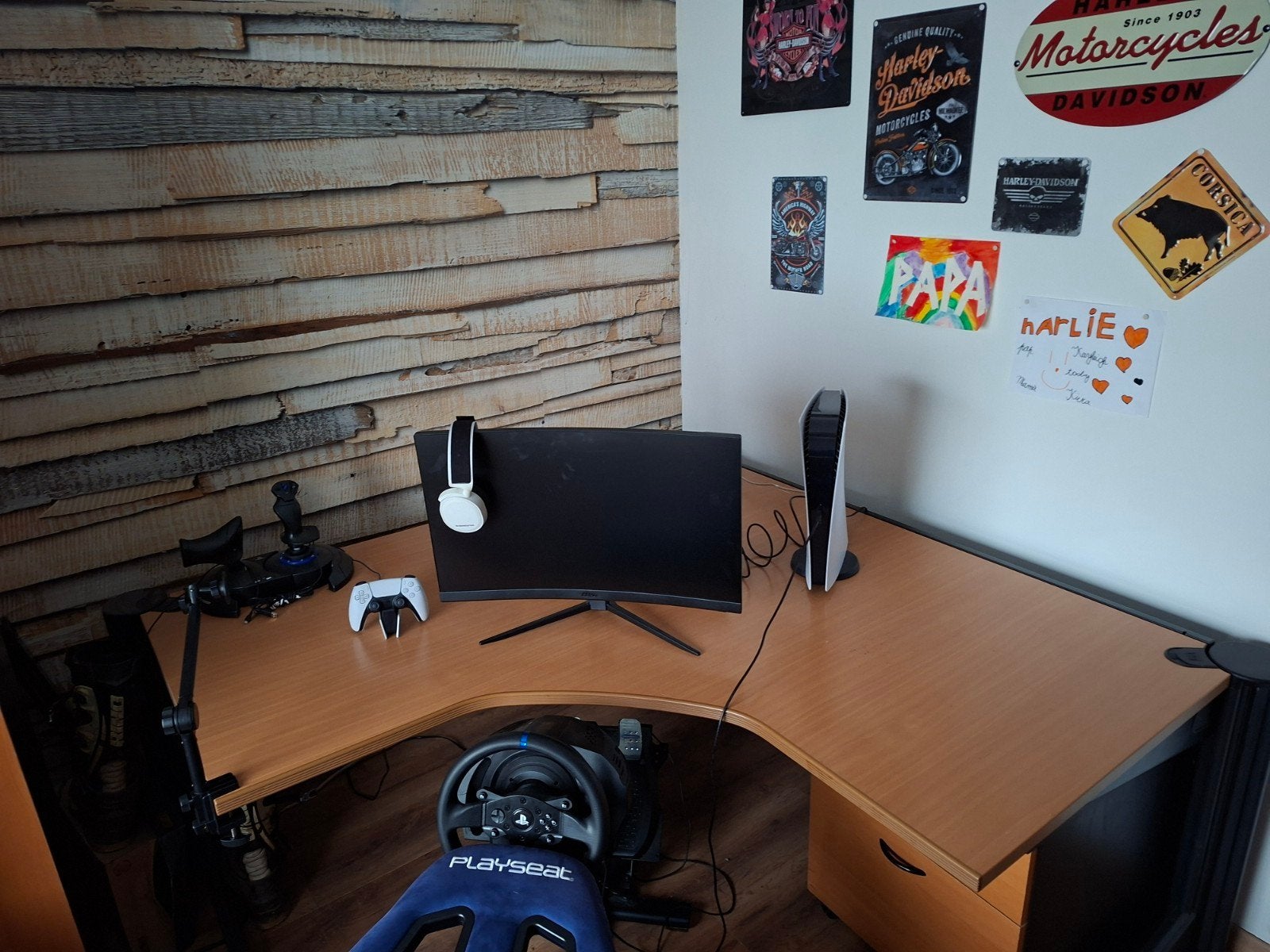 robuuste hoek bureau, Enlèvement, Comme neuf, 170 cm, Bureau d'ordinateur