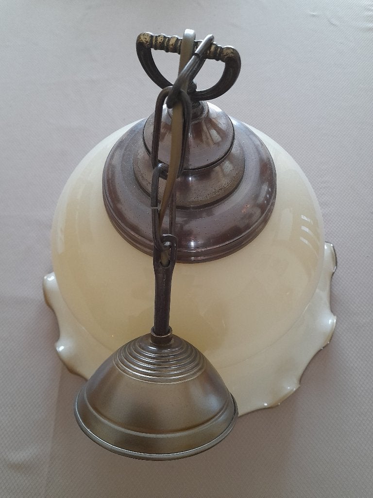 Rustieke lamp, Huis en Inrichting, Lampen | Hanglampen, Ophalen, Glas