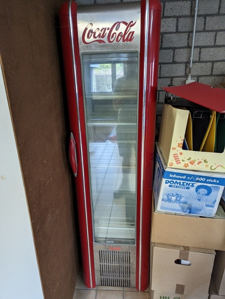 coca cola frigo, Ophalen, 150 tot 200 liter, 160 cm of meer, 45 tot 60 cm