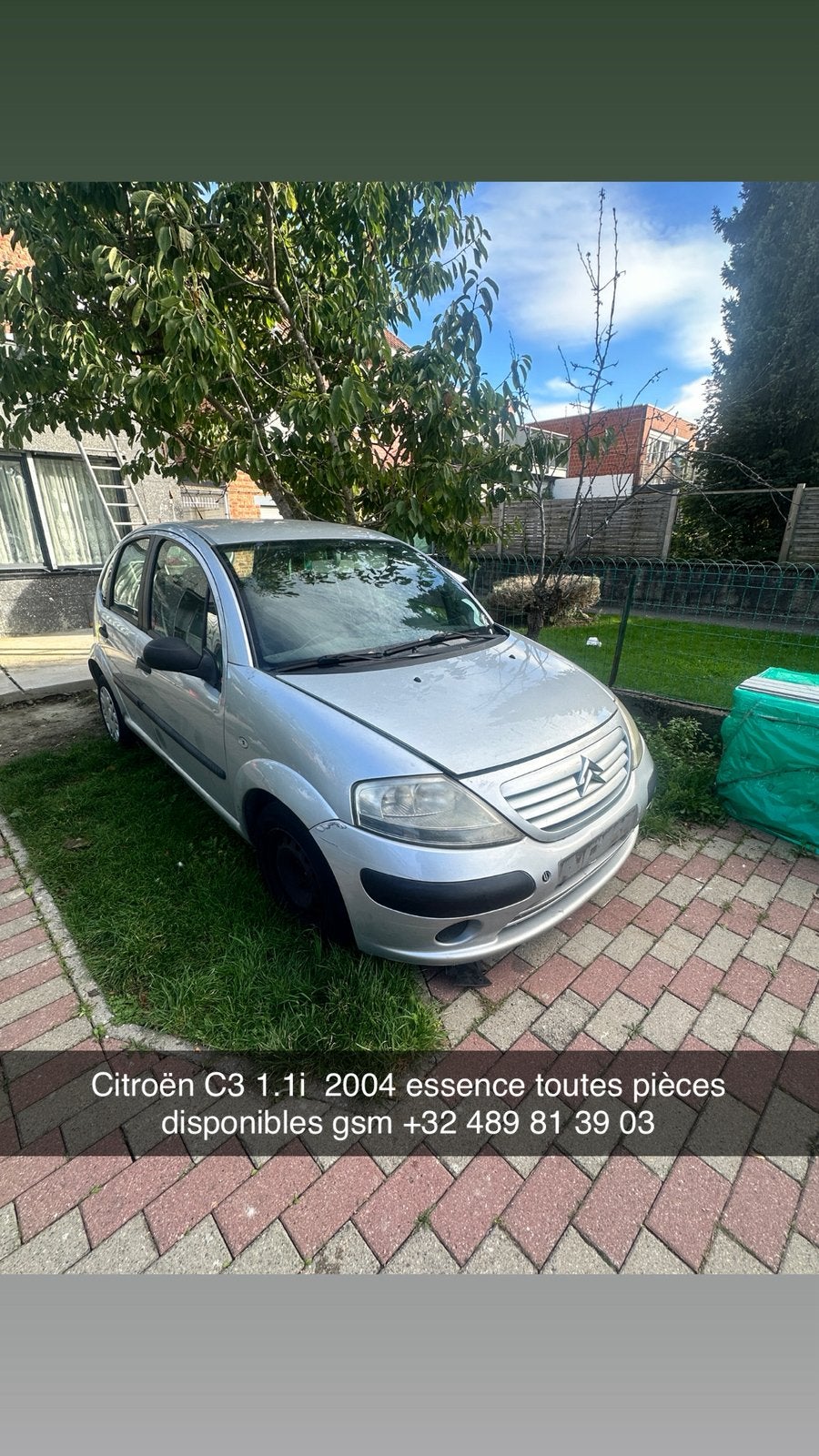 Citroën C3 1.1 i 2004 pour pièces, Auto's, Particulier, C3, Te koop, Benzine