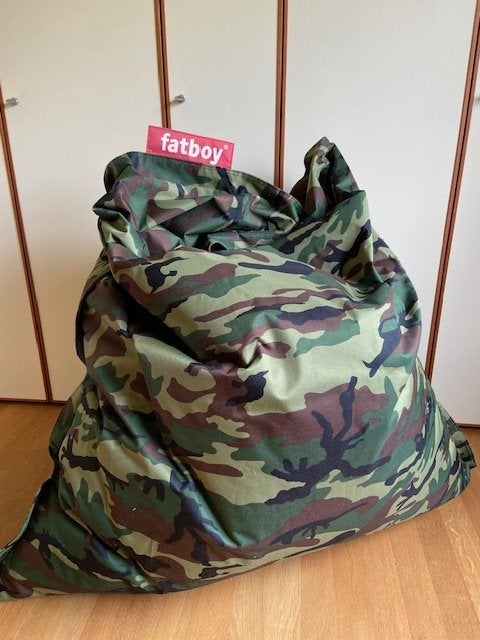 Fatboy-camouflage, Huis en Inrichting, Zitzakken, Ophalen, Gebruikt, Groen, Zitzak