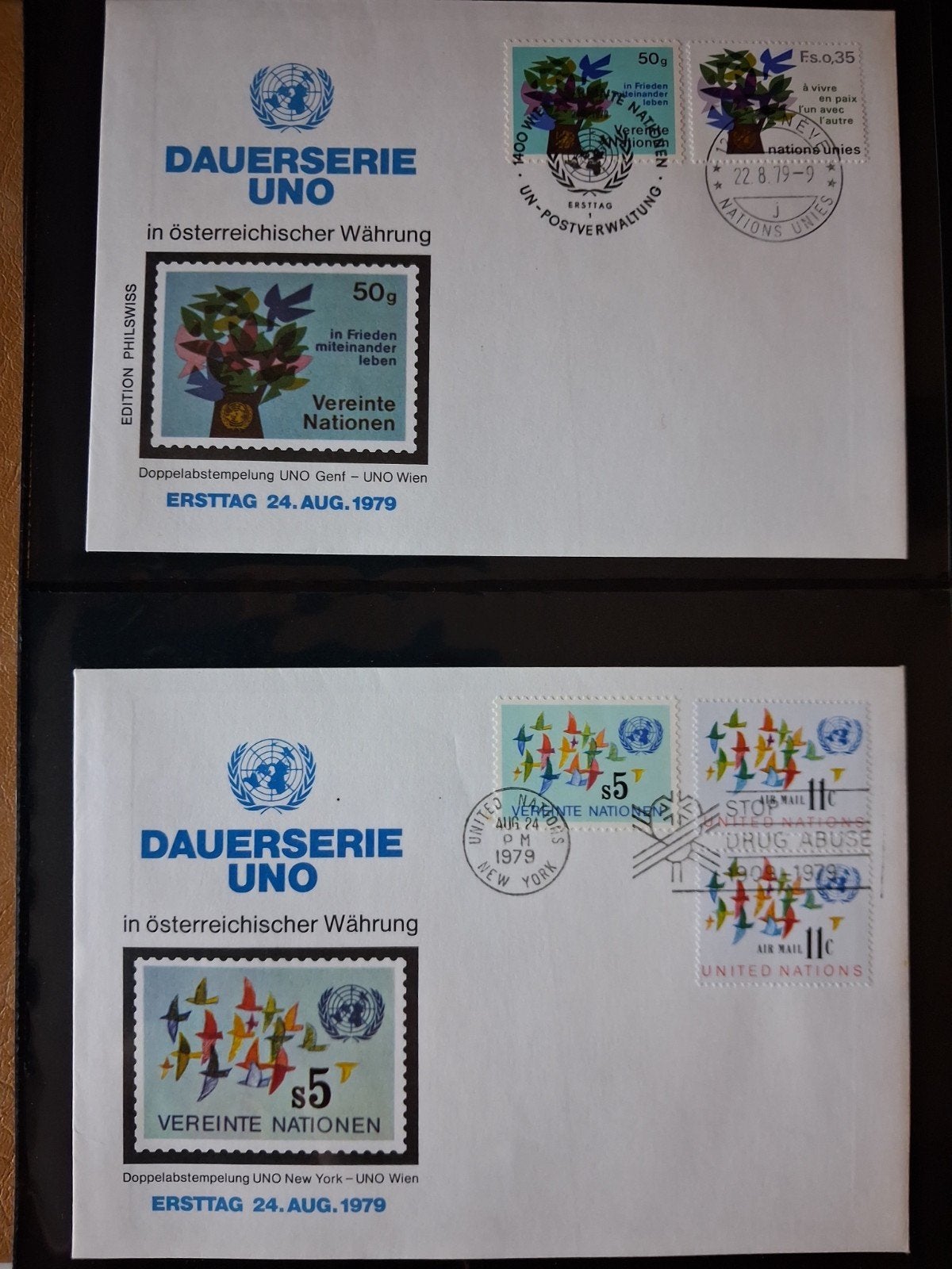 Autriche UNO 6 Luxury FDC 1979, Enlèvement ou Envoi, Affranchi