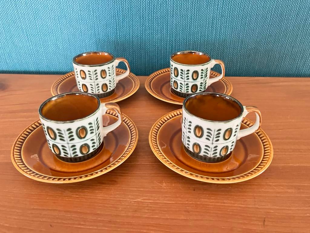 Boch Noix set 4 espresso tasjes, Enlèvement ou Envoi