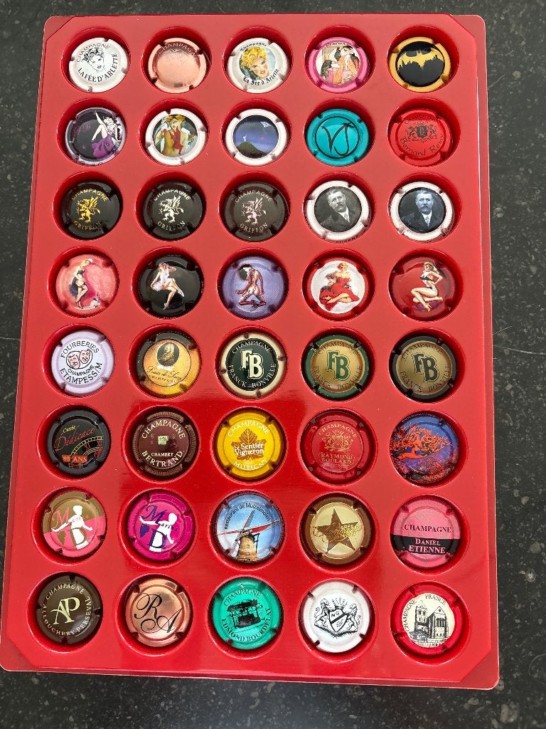 40 champagne capsules mooi gevarieerd lot C, Ophalen of Verzenden