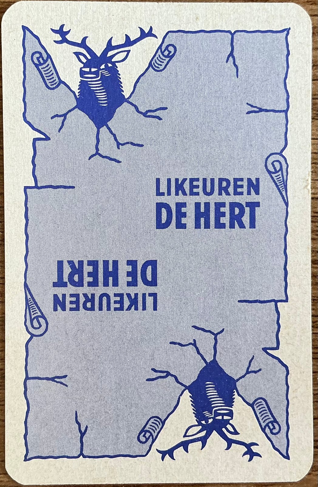 Speelkaart LIKEUREN DE HERT/ANZEGEM, Verzamelen, Ophalen of Verzenden, Zo goed als nieuw, Speelkaart(en)