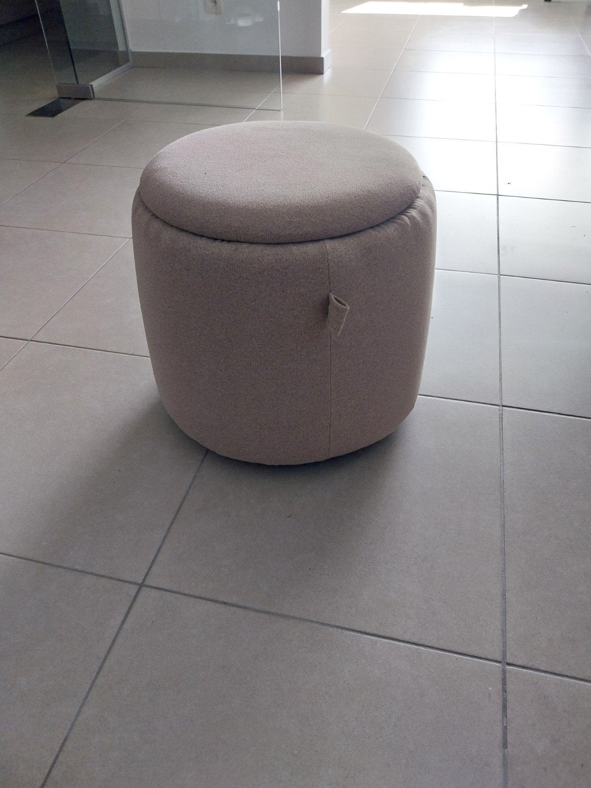 Poef met opbergruimte, Huis en Inrichting, Ophalen, Minder dan 50 cm, Nieuw, Stof