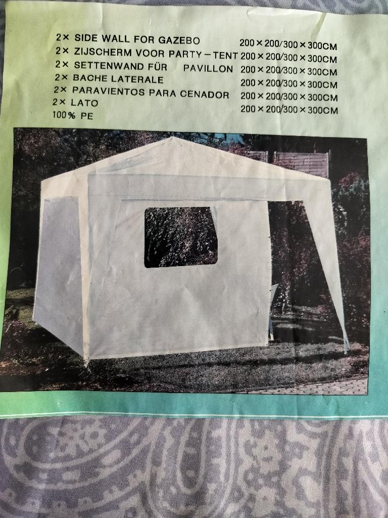 partytent met 2 zijschermen, Tuin en Terras, Ophalen, Gebruikt, Opvouwbaar, Partytent