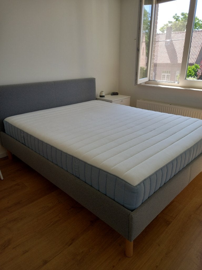 bed, Huis en Inrichting, Slaapkamer | Bedden, Ophalen, Tweepersoons, Zo goed als nieuw, 200 cm