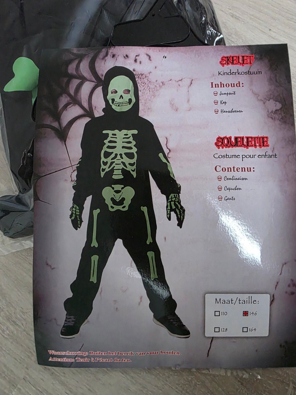 Costume d'Halloween 134 NOUVEAU, Enlèvement, Neuf, 134 à 140, Garçon ou Fille