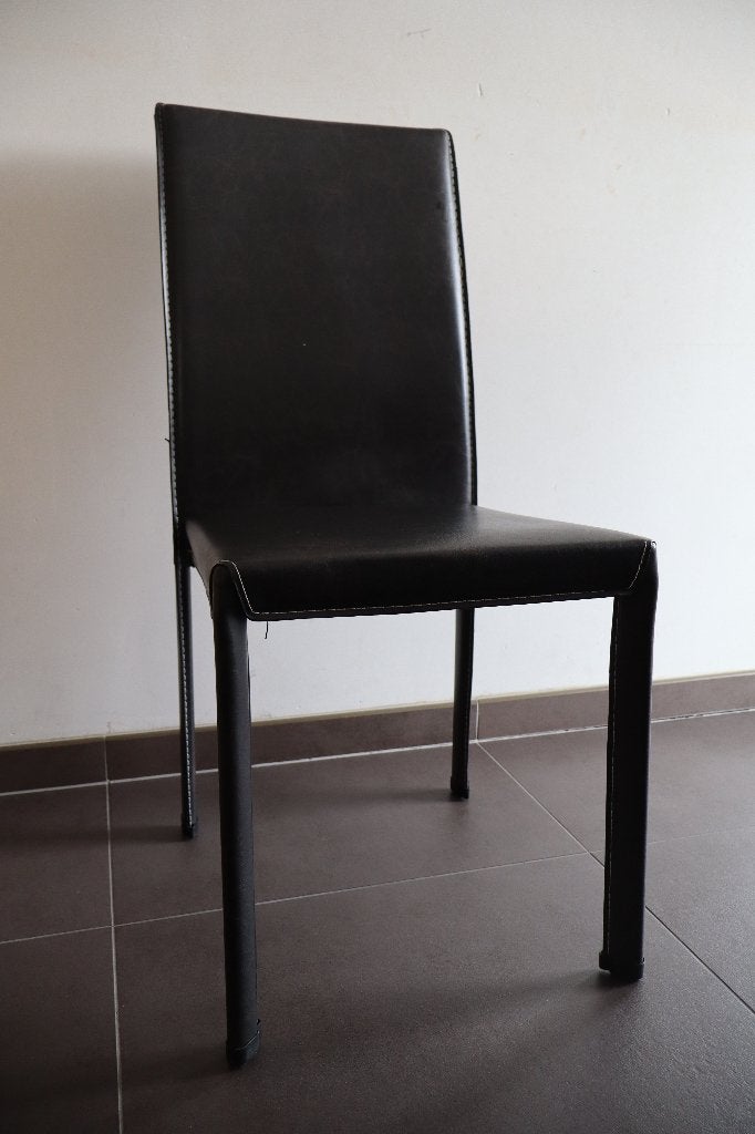 Stoelen 6x, Huis en Inrichting, Stoelen, Ophalen, Kunststof, Gebruikt, Bruin