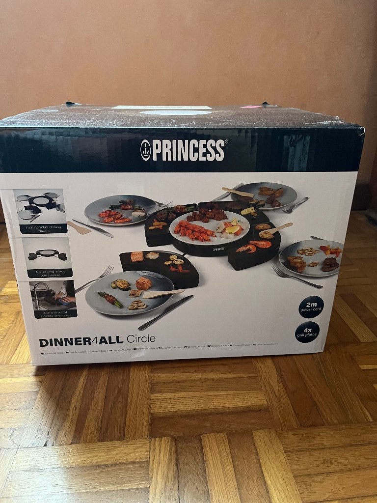 Princess dinner4all circle, Electroménager, Enlèvement ou Envoi, Comme neuf, Gril de table