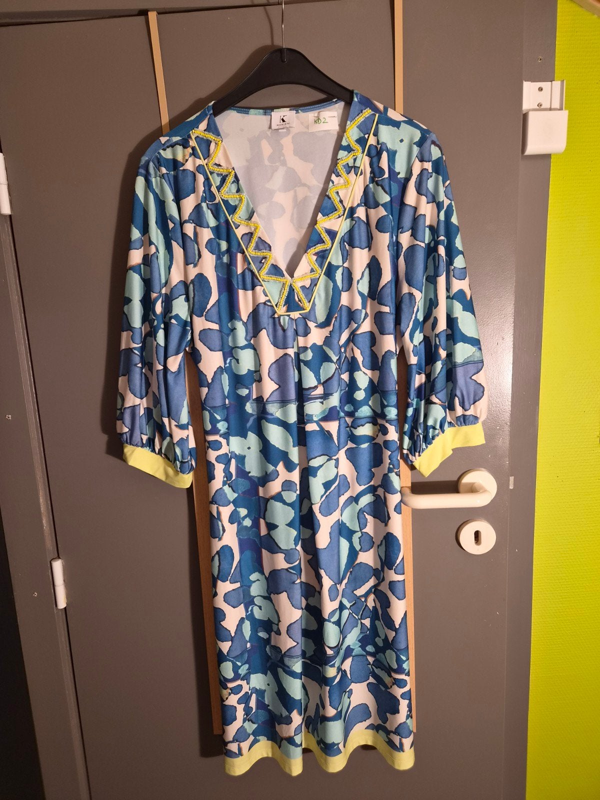 dameskleedje K-design XL, Kleding | Dames, K-design, Geel, Maat 46/48 (XL) of groter, Ophalen of Verzenden