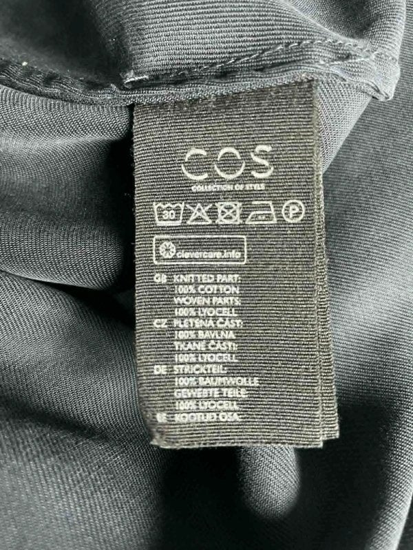 Black Cotton dress COS, Maat 38/40 (M), Zwart, Ophalen of Verzenden, Gedragen